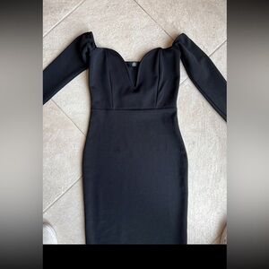 Elegant Black Off-Shoulder Dress